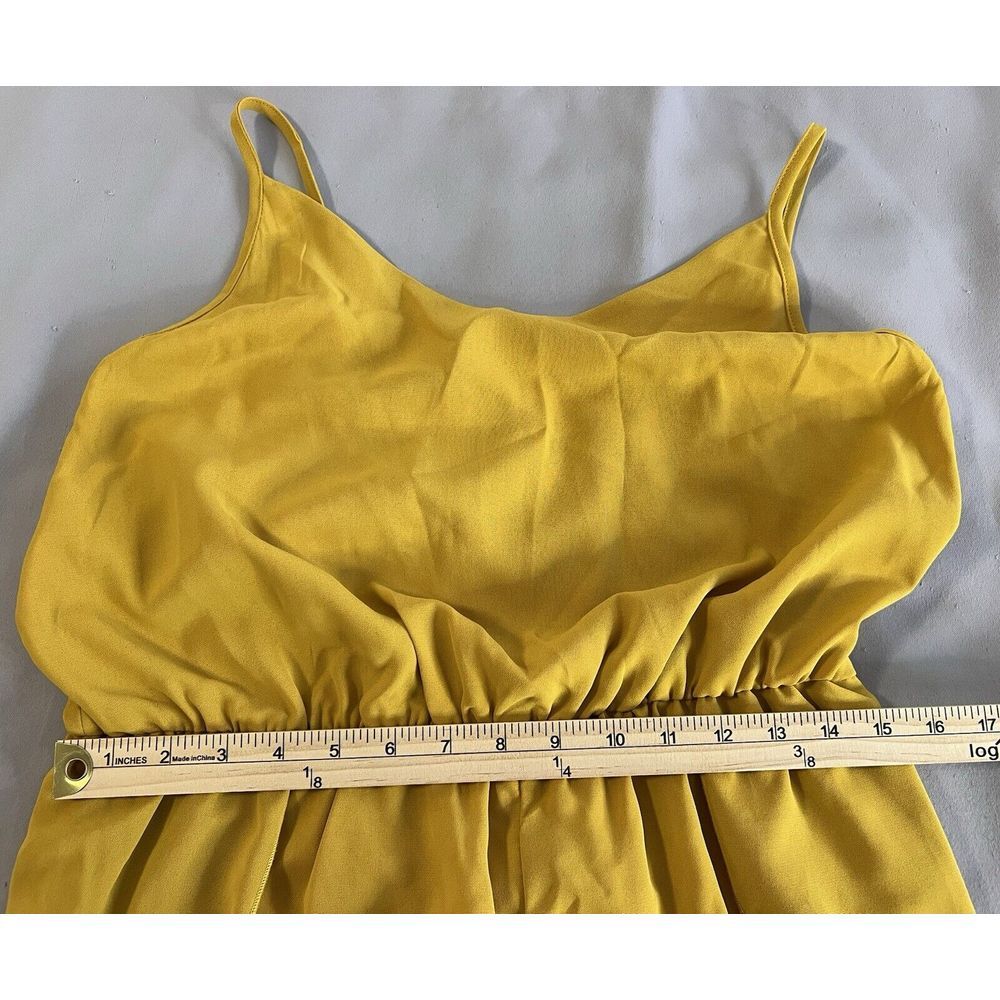 Emery Rose Jumpsuit Yellow Sz Large NWT Women's - Picture 5 of 12